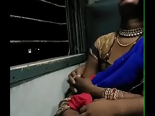 Newly Married Indian Couple On Honeymoon Sex In Train