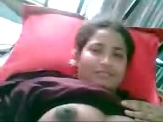 Northindian Aunty Show Her Busty Boobs and Pussy to BF